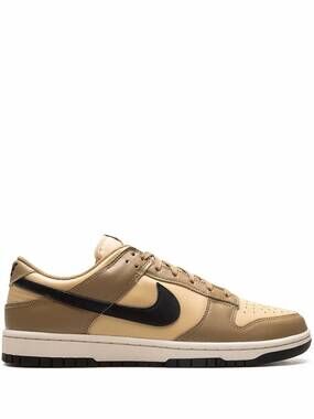 NEW NIKE women's dunk low sneakers in dark driftwood
